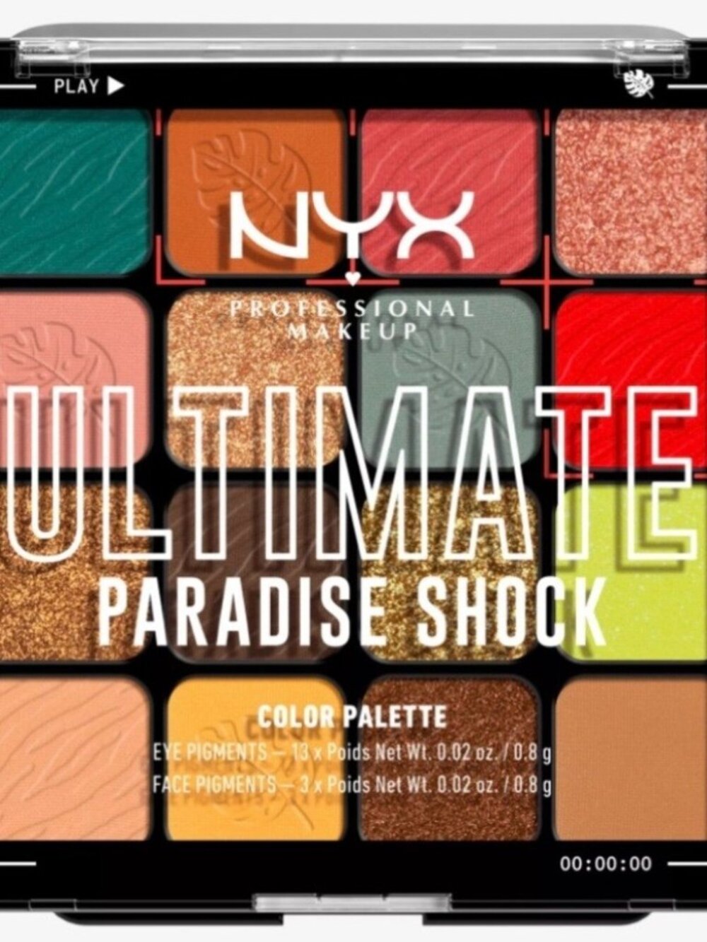 NYX Ultimate Color Shadow Palette Paradise Shock NEW!